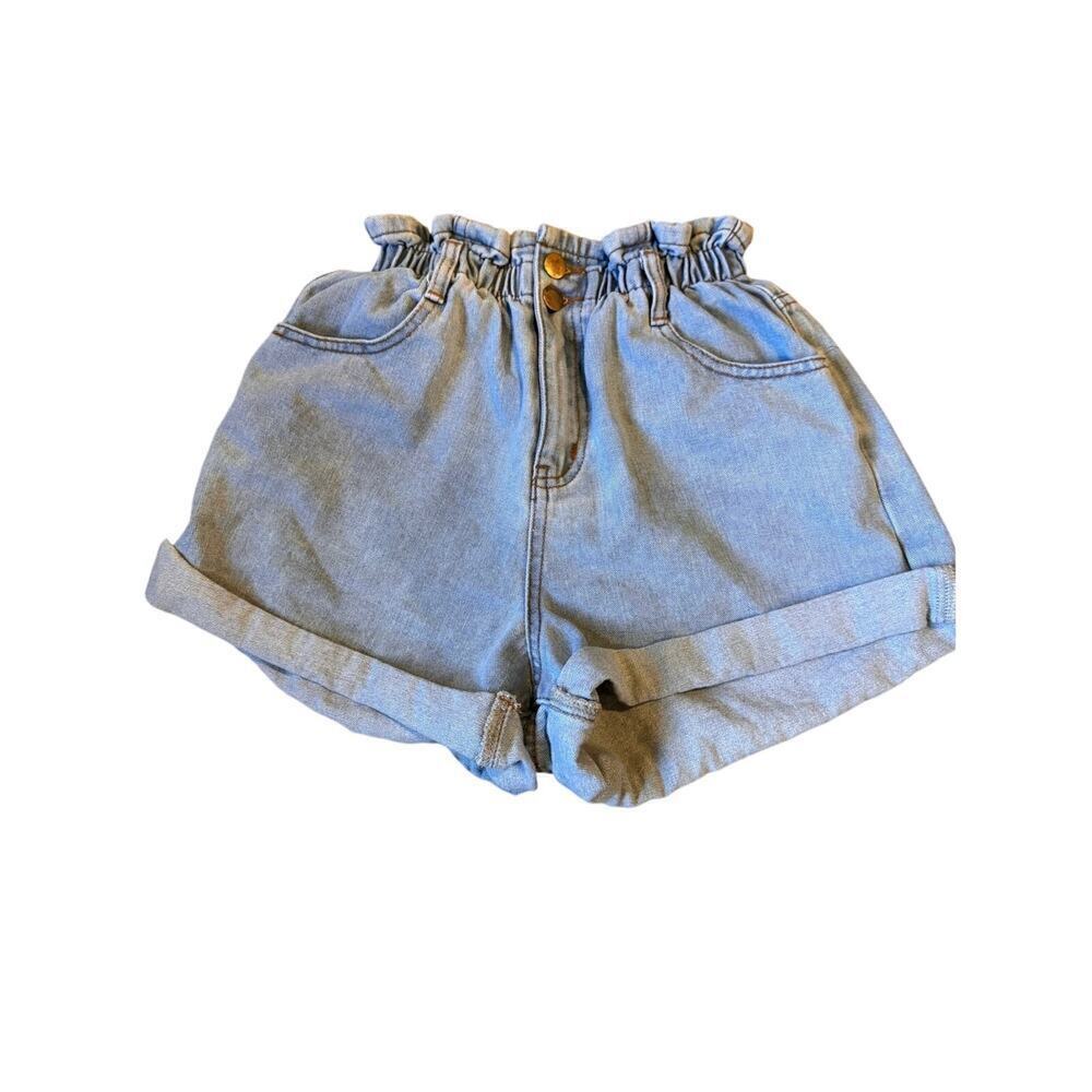 Princess Polly High Waisted Cinch Waist Denim Shorts Women's size 2 - Picture 2 of 9
